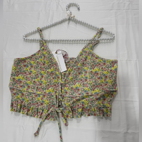 NWT LoveShackFancy Multicolor Floral Cotton Garment - Picture 2 of 7